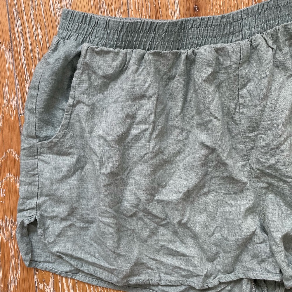 Seafoam Green Casual Shorts